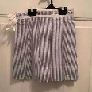 Ralph Lauren Blue and White Striped Mini Skirt